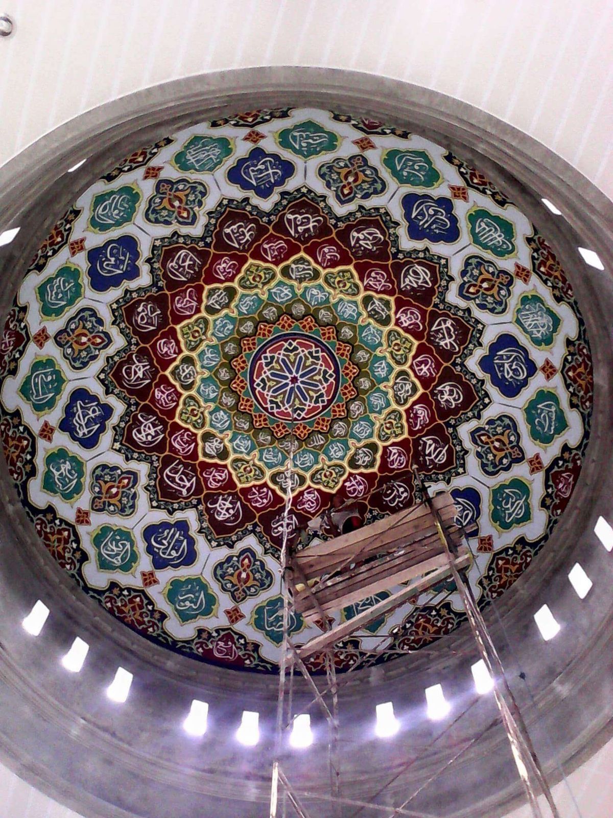 Motif Pola Bintang Masjid