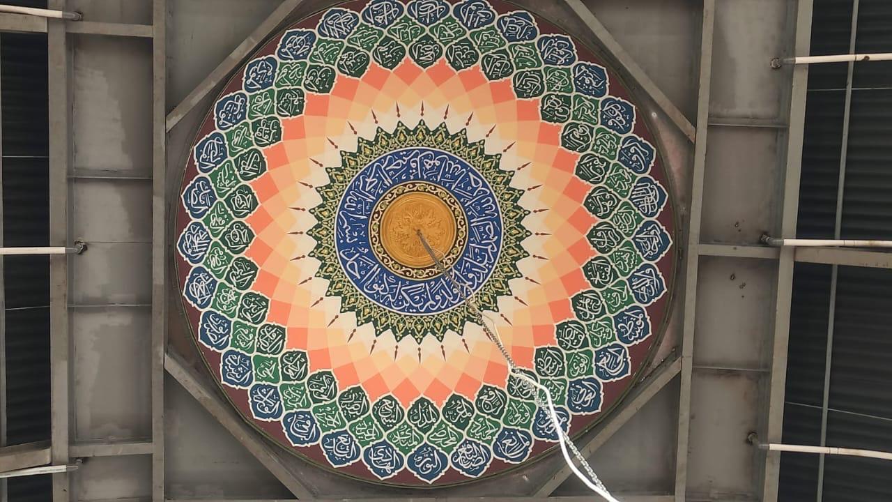 Motif Kaligrafi Lingkar Kubah